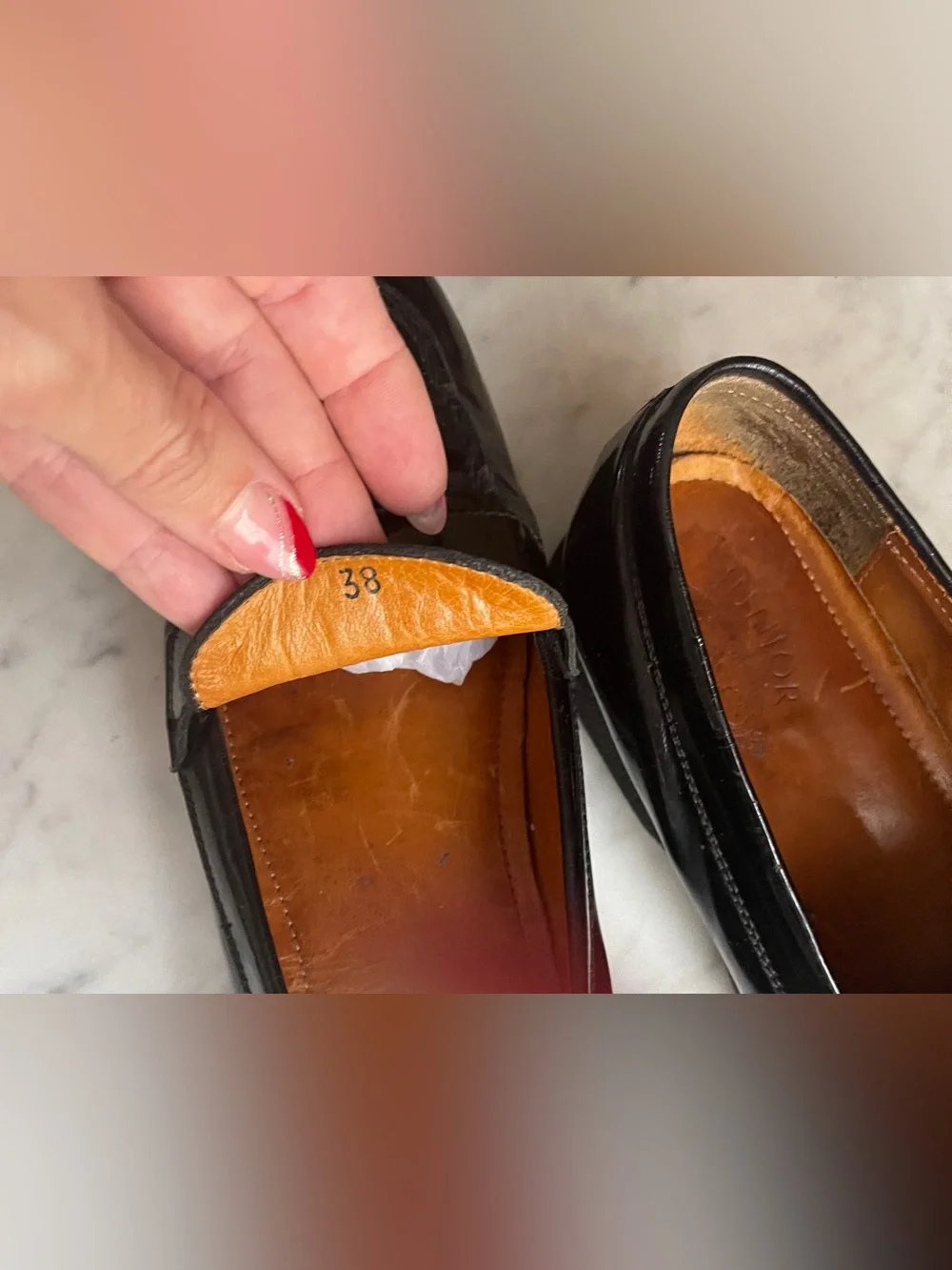 Size 38 (US 8) TOD’S Black Patent Leather Loafers